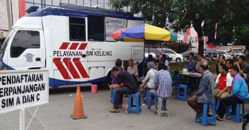 Jumat, Lokasi Layanan SIM Keliling di Jakarta 